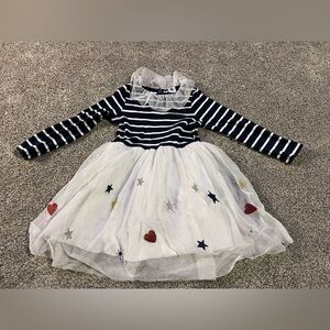 Girls PETIT BATEAU Tulle Dress Size 4t euc